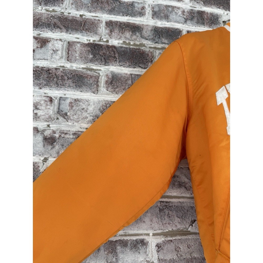Vintage Tennessee Volunteers Satin Jacket Mens M Vols Satin Starter Orange - Picture 3 of 16